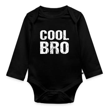 Frère Cool - Body Bébé bio manches longues - noir - Devant