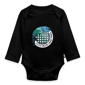 Blue Lake Pikes Konstanz - Baby Bio-Langarm-Body - Schwarz - Vorne