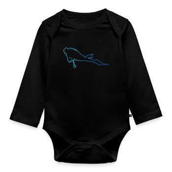 Free Dive Scuba Tauchen Diving Tauchen - Baby Bio-Langarm-Body - Schwarz - Vorne