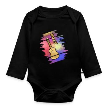 Gift for Billy - Organic Longsleeve Baby Bodysuit - black - Front