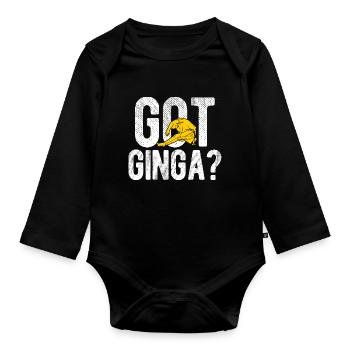 Capoeira - Baby Bio-Langarm-Body - Schwarz - Vorne