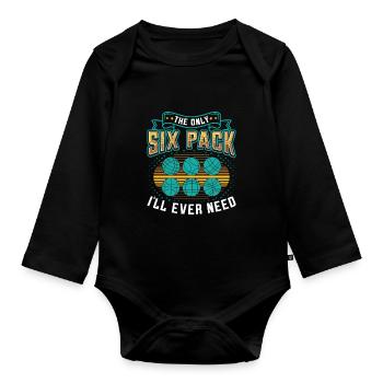 Le seul pack de six dont j’aurai besoin - Body Bébé bio manches longues - noir - Devant