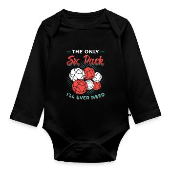 Le seul pack de six dont j’aurai besoin - Body Bébé bio manches longues - noir - Devant