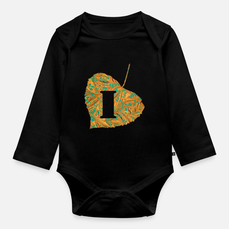 Feuille E 95 I - Body Bébé bio manches longues - noir