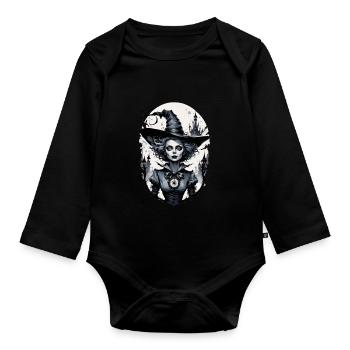 sorcière classique 18 - Body Bébé bio manches longues - noir - Devant