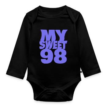 98 - Baby Bio-Langarm-Body - Schwarz - Vorne