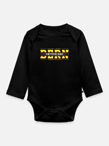 Bern - Baby Bio-Langarm-Body - Schwarz