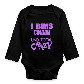 Collin - Baby Bio-Langarm-Body - Schwarz - Vorne