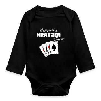 Scratch Official Shirt - Organic Longsleeve Baby Bodysuit - black - Front
