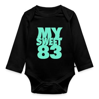 83 - Baby Bio-Langarm-Body - Schwarz - Vorne