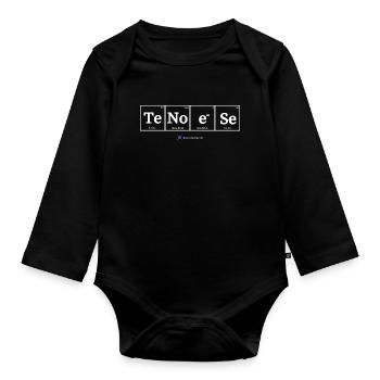 Tenöse (dunkle Stoffe) - Baby Bio-Langarm-Body - Schwarz - Vorne