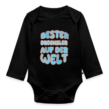 Vocation Drechsler - Organic Longsleeve Baby Bodysuit - black - Front