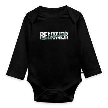 Rentner unlimited - Baby Bio-Langarm-Body - Schwarz - Vorne