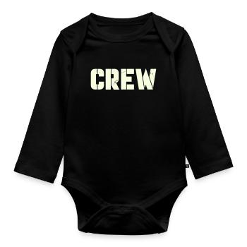 équipage - Body Bébé bio manches longues - noir - Devant