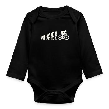 Gravel Bike Evolution - Baby Bio-Langarm-Body - Schwarz - Vorne