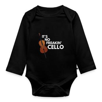 Cello - Baby Bio-Langarm-Body - Schwarz - Vorne