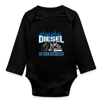 diesel - Organic Longsleeve Baby Bodysuit - black - Front