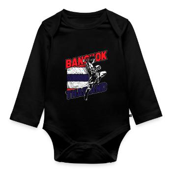Thaïlande - Body Bébé bio manches longues - noir - Devant