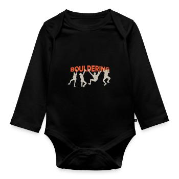 Bouldering - Body Bébé bio manches longues - noir - Devant