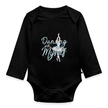 Ballett - Baby Bio-Langarm-Body - Schwarz - Vorne