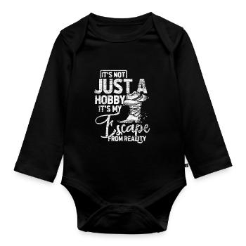 Line Dance Western Cowboy USA Danse Bottes - Body Bébé bio manches longues - noir - Devant