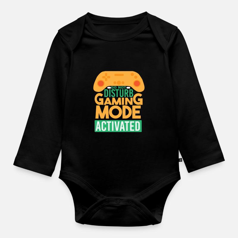 Mode de jeu - Body Bébé bio manches longues - noir