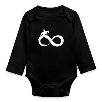 Infinity Reining Western Riding - Body Bébé bio manches longues - noir - Devant