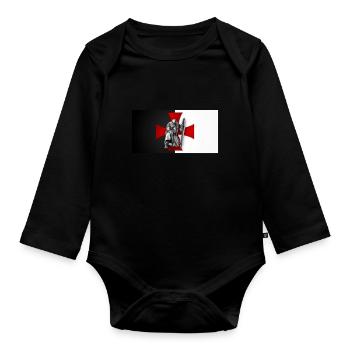 Le Templier - Le Templier - Body Bébé bio manches longues - noir - Devant