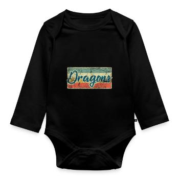 kite - Organic Longsleeve Baby Bodysuit - black - Front