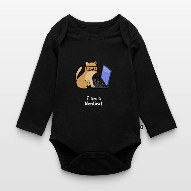 Nerdicat Computer Scientist Programmation Nerd Coding Body Bébé bio manches longues