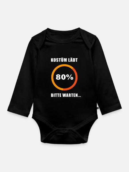 Kostüm lädt. 80%. Bitte warten.Halloween Geschenk - Baby Bio-Langarm-Body - Schwarz