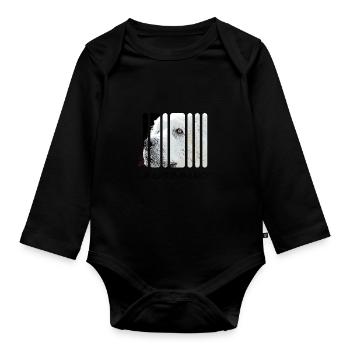 Pastore Maremmano Abruzzese Herd Protection HerdIng Dog - Organic Longsleeve Baby Bodysuit - black - Front