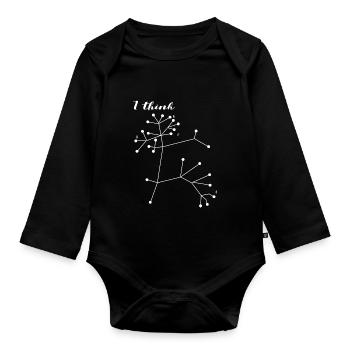 Darwin Tree of Life Sciences Biology - Organic Longsleeve Baby Bodysuit - black - Front