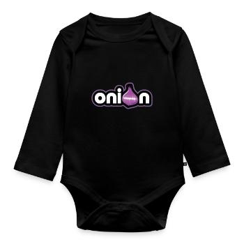 oignon cadeau épicé savoureux pleurer - Body Bébé bio manches longues - noir - Devant