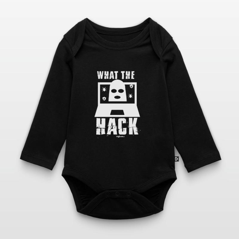 Lustig, was der Hack Hacker oder Computer Geek Geschenk Baby Bio-Langarm-Body