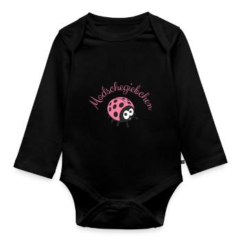 Modschegiebchen - Marienkäfer - Baby Bio-Langarm-Body - Schwarz - Vorne