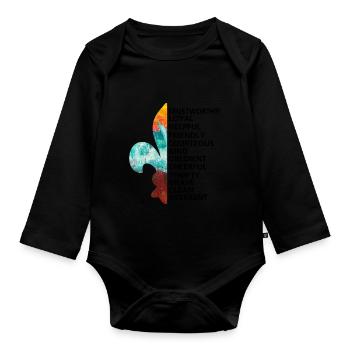 Scouts, Scouts, Amoureux de la Nature - Tshirt - Body Bébé bio manches longues - noir - Devant