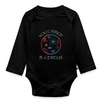 Biology Microbiology Bacteria Teacher T-Shirt - Organic Longsleeve Baby Bodysuit - black - Front