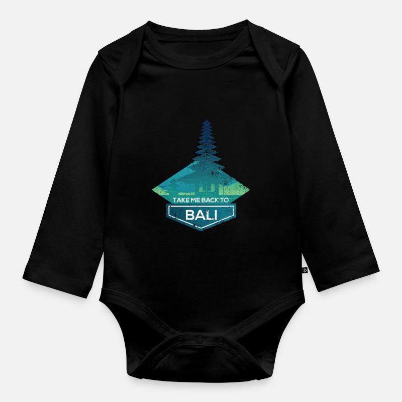 Bali - Body Bébé bio manches longues - noir