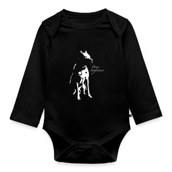 Dogo Argentino - Body Bébé bio manches longues - noir - Devant