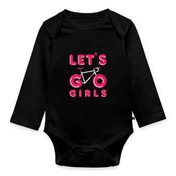 vélo - Body Bébé bio manches longues - noir - Devant