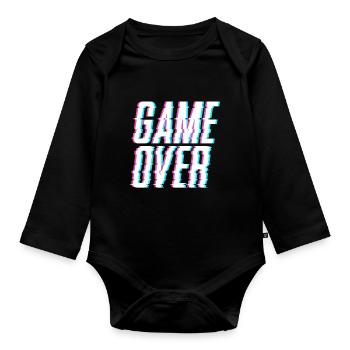 Fin du jeu - Body Bébé bio manches longues - noir - Devant