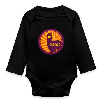 ALPAGA ALPAGA - Body Bébé bio manches longues - noir - Devant