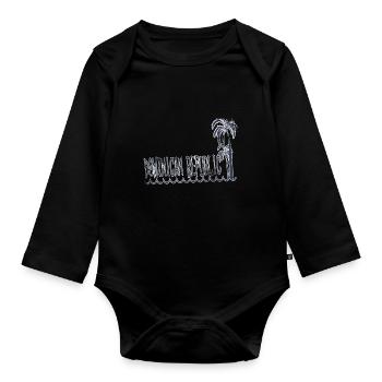 Cadeau de voyage pays République dominicaine - Body Bébé bio manches longues - noir - Devant