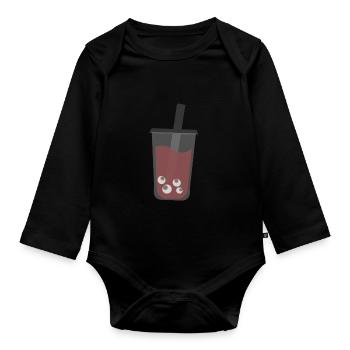 Grusel Becher - Baby Bio-Langarm-Body - Schwarz - Vorne