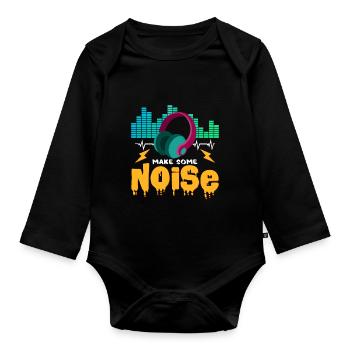 DJ - Baby Bio-Langarm-Body - Schwarz - Vorne