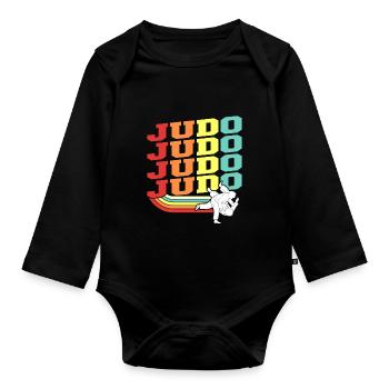 Judo Martial Arts Martial Arts - Organic Longsleeve Baby Bodysuit - black - Front