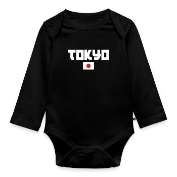 Tokyo - Body Bébé bio manches longues - noir - Devant
