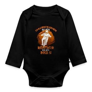 MTB - Body Bébé bio manches longues - noir - Devant