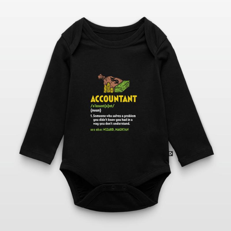 Comptable Comptable Comptable Comptable Cadeau Body Bébé bio manches longues